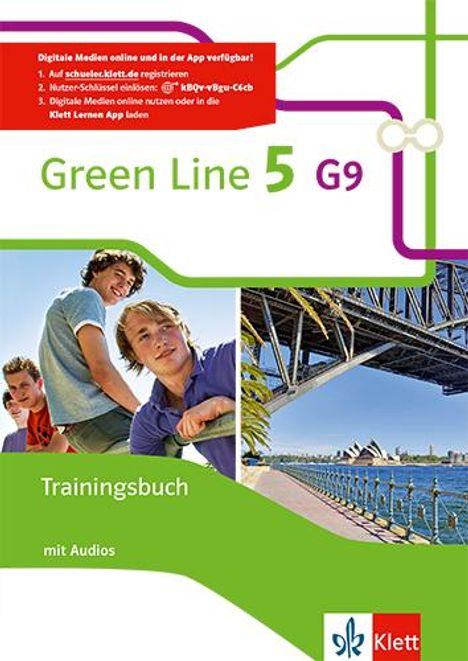 Green Line 5 G9. Trainingsbuch mit Audios Klasse 9, 1 Buch und 1 Diverse