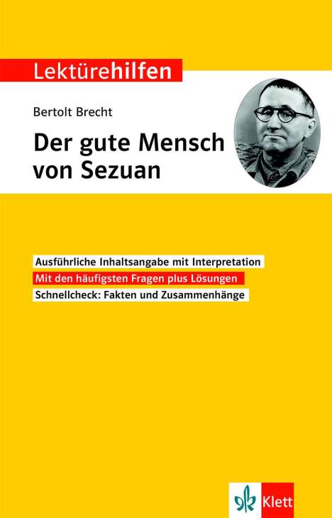 Lektürehilfen Bertolt Brecht "Der Gute Mensch von Sezuan", Buch