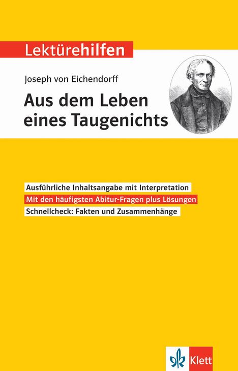 Lektürehilfen Joseph von Eichendorff, Aus dem Leben eines Taugenichts, Buch