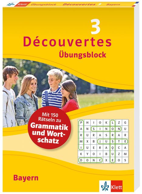 Découvertes 3 Bayern (ab 2017) Übungsblock zum Schulbuch, 3. Lernjahr, Buch