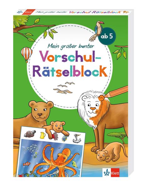 Klett Mein großer bunter Vorschul-Rätselblock, Buch