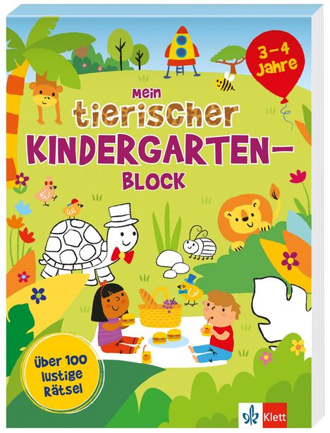 Mein tierischer Kindergarten-Block (3 - 4 Jahre), Buch