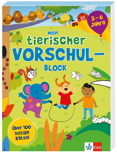 Mein tierischer Vorschul-Block (5 - 6 Jahre), Buch