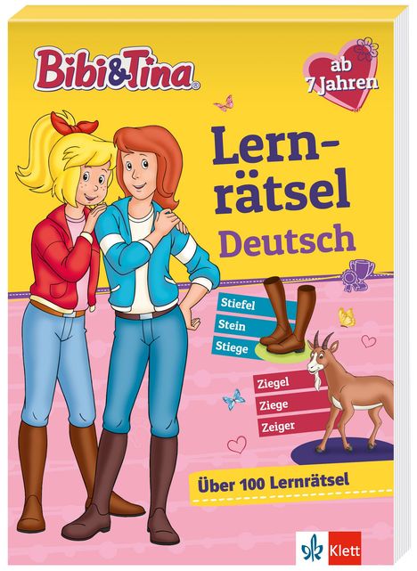 Bibi & Tina: Mein Lernrätsel-Block Deutsch für die 2. Klasse, Buch