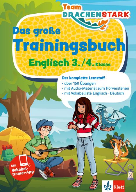 Team Drachenstark: Das große Trainingsbuch Englisch 3./4. Klasse, Buch