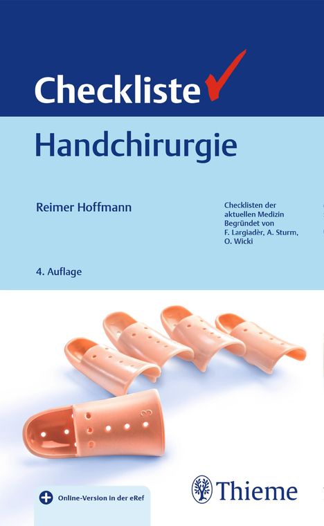 Reimer Hoffmann: Checkliste Handchirurgie, 1 Buch und 1 Diverse