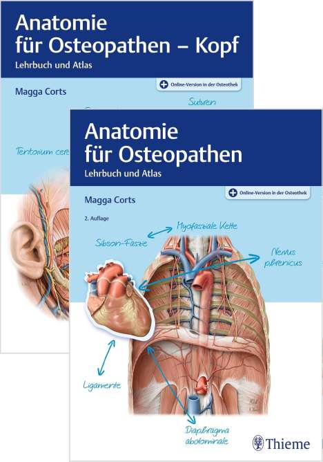 Magga Corts: Set Anatomie für Osteopathen, 1 Buch und 1 Diverse