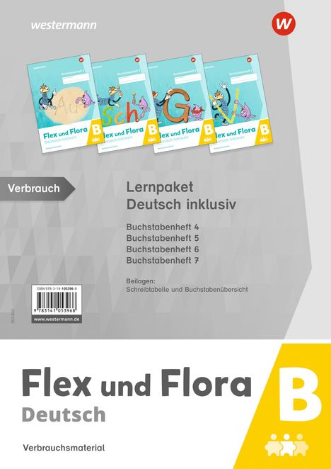 Flex und Flora. Lernpaket Deutsch inklusiv B (Druckschrift), Buch