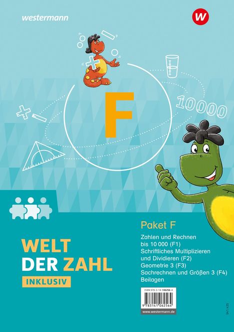 Welt der Zahl Inklusiv. Inklusionspaket F Hefte F1 bis F4, Buch