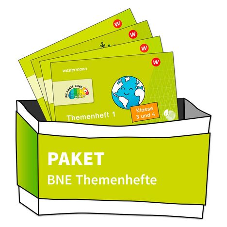 DIE BUNTE REIHE - Bildung für nachhaltige Entwicklung. Paket der Themenhefte 1 -4 Klasse 3/4, Buch