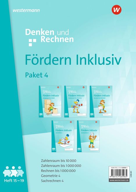 Denken und Rechnen: Fördern Inklusiv Paket 4. Zauberer, Zahlenraum bis 1 000 000, Geometrie 4, Sachrechnen 4.