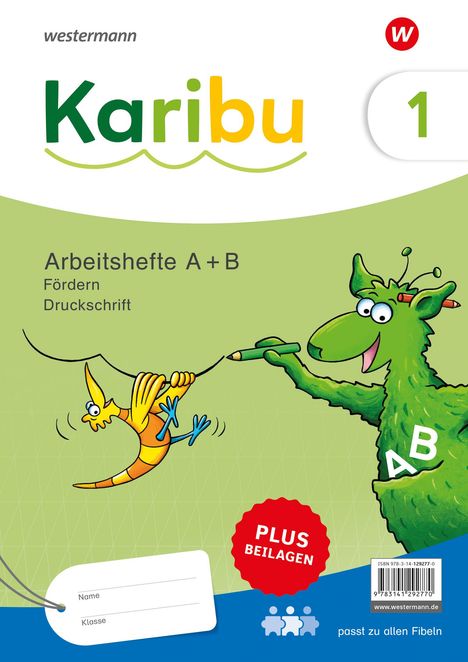 Karibu. Paket Arbeitshefte Fördern 1 (A+B) Druckschrift plus Beilagen 1a, Buch