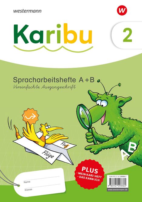 Karibu 2. Spracharbeitshefte. Vereinfachte Ausgangsschrift, Buch