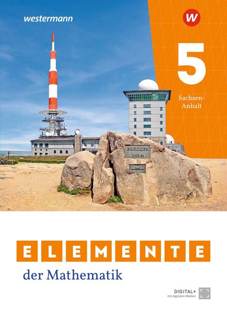 "5 Sachsen-Anhalt, ELEMENTE der Mathematik. Brocken 1142 m. Antennenturm und modernes Gebäude im Hintergrund."