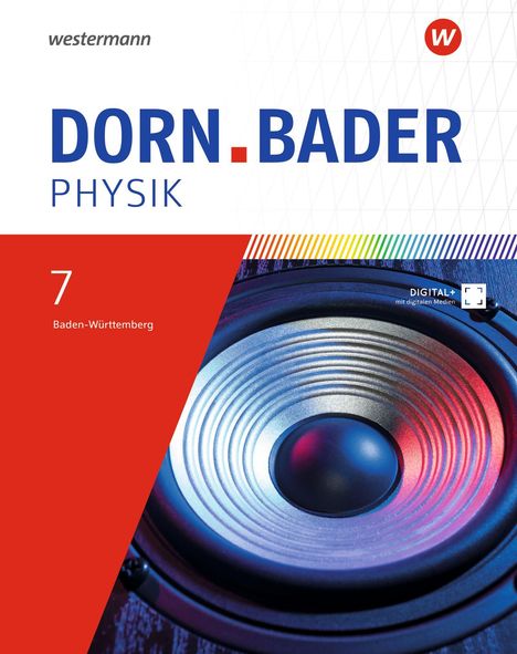 "Dorn Bader Physik 7, Baden-Württemberg." Nahaufnahme eines Lautsprechers.