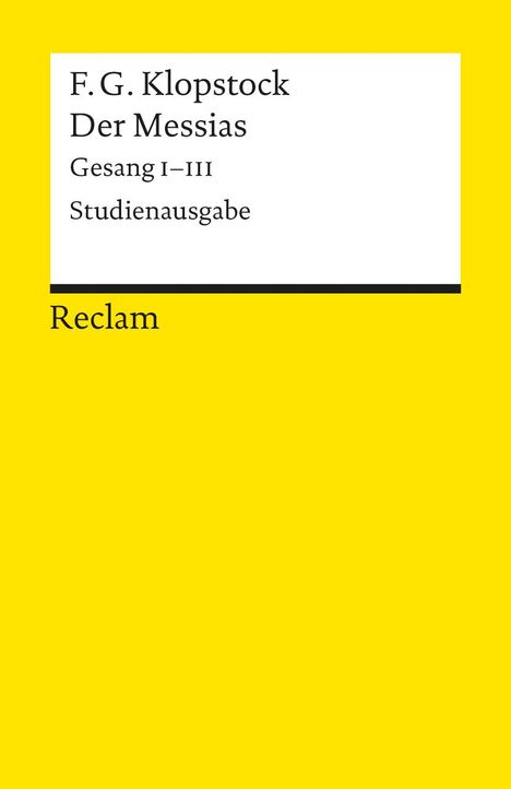 Friedrich Gottlieb Klopstock: Der Messias, Buch