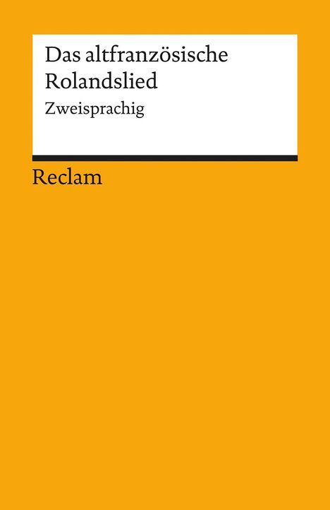 Das altfranzösische Rolandslied, Buch