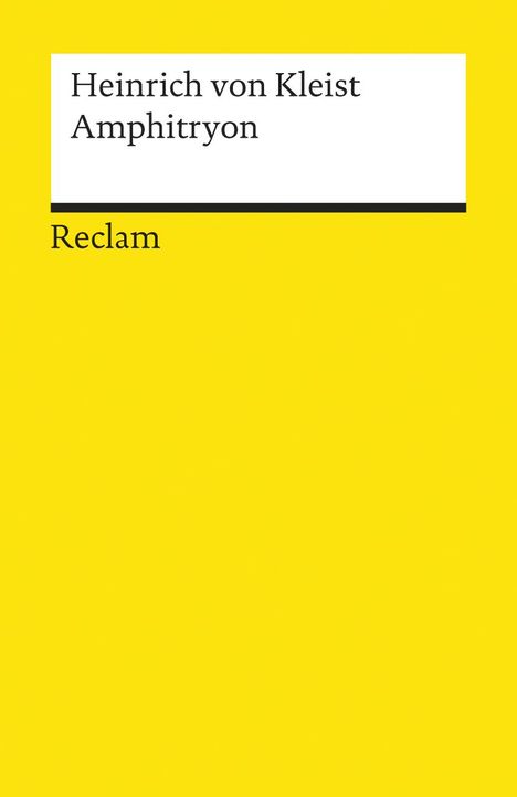 Heinrich von Kleist: Amphitryon. Ein Lustspiel nach Molière, Buch