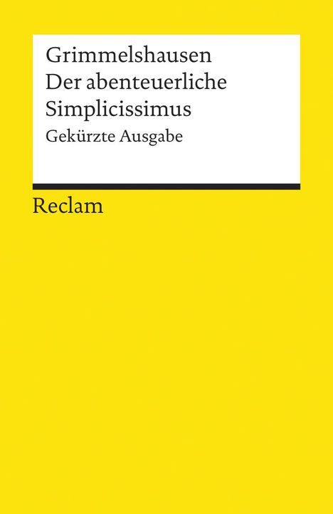 Hans Jacob Christoph von Grimmelshausen: Der abenteuerliche Simplicissimus, Buch