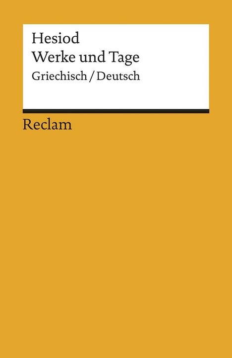 Hesiod: Werke und Tage, Buch