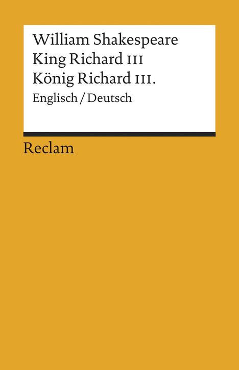 William Shakespeare: King Richard III, Buch