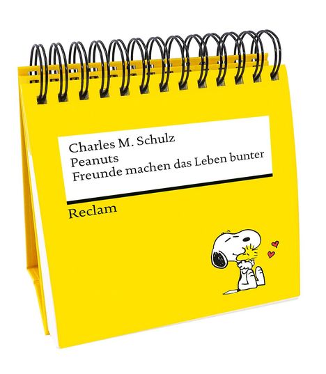 Charles M. Schulz: Peanuts. Freunde machen das Leben bunter. Das Beste von Charlie Brown, Snoopy &amp; Co. (Tischaufsteller), Buch