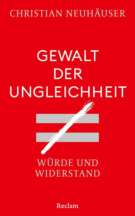 Christian Neuhäuser: Gewalt der Ungleichheit. Würde und Widerstand, Buch