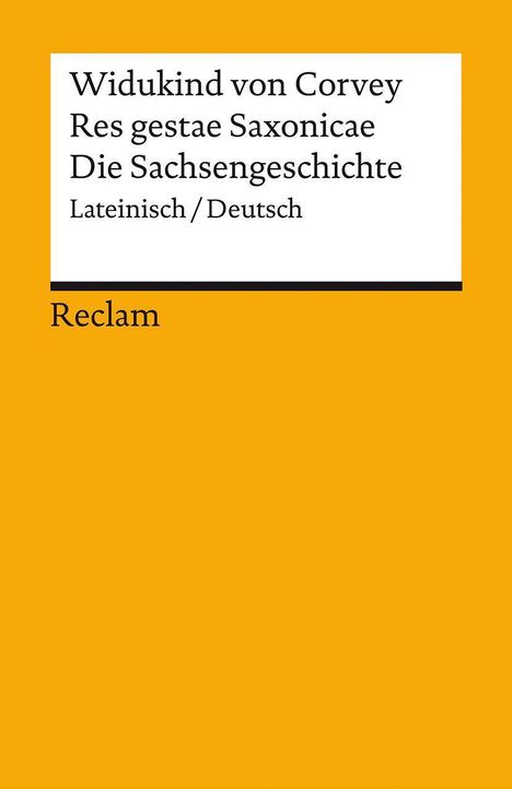 Widukind von Corvey: Res gestae Saxonicae / Die Sachsengeschichte, Buch