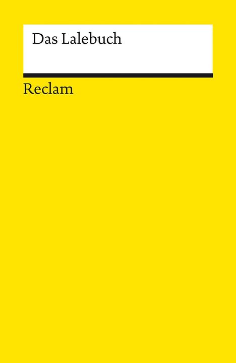 Das Lalebuch. Studienausgabe, Buch