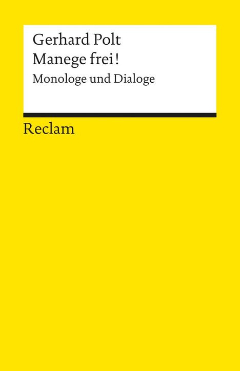 Gerhard Polt: Polt, G: Manege frei!, Buch