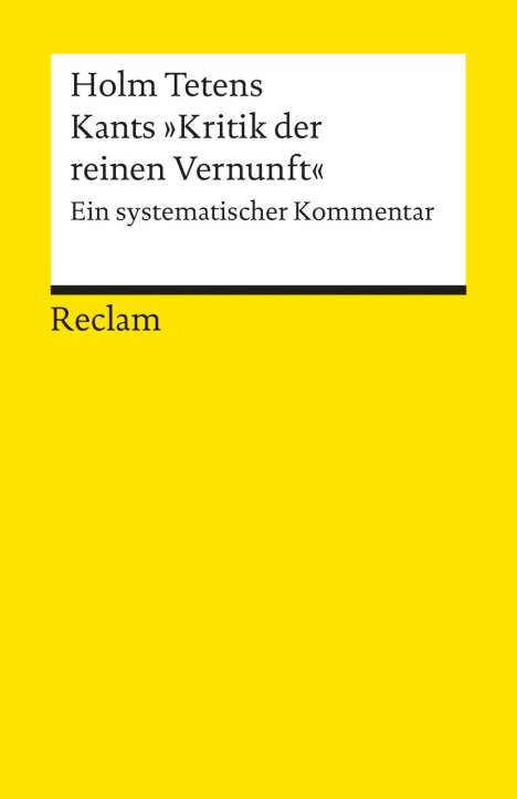 Holm Tetens: Kants "Kritik der reinen Vernunft", Buch