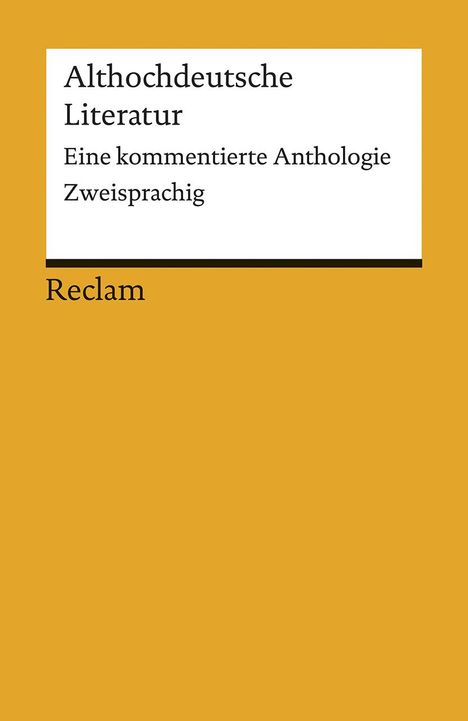 Althochdeutsche Literatur, Buch