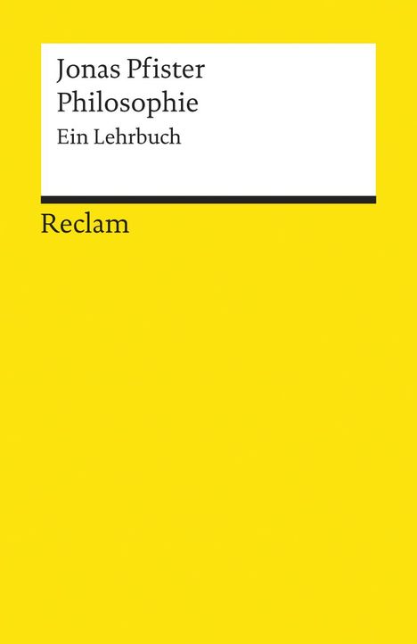 Jonas Pfister: Philosophie, Buch