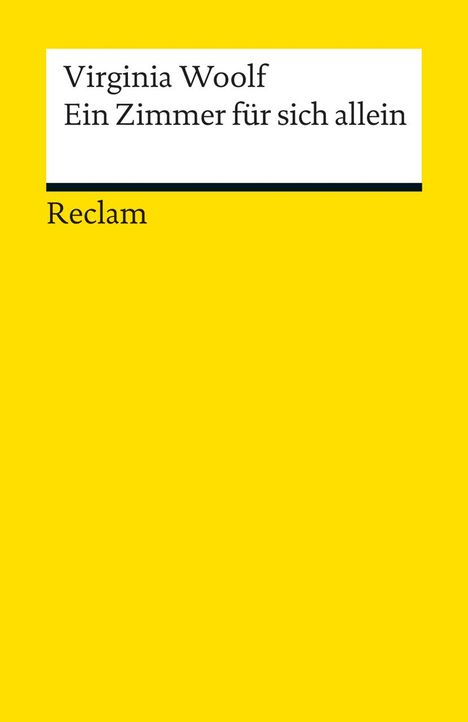 Virginia Woolf: Ein Zimmer für sich allein, Buch