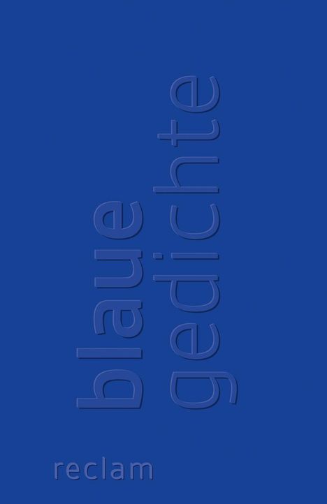 Blaue Gedichte, Buch