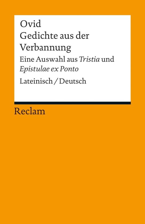 Ovid: Gedichte aus der Verbannung, Buch