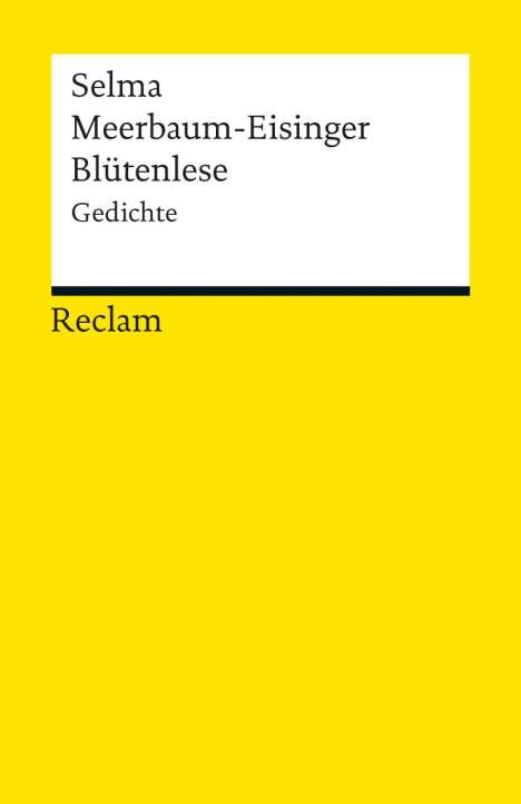Selma Meerbaum-Eisinger: Blütenlese, Buch