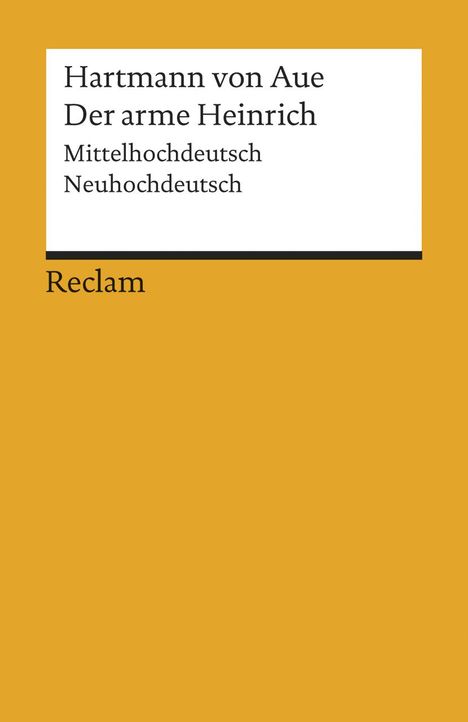 Hartmann von Aue: Der arme Heinrich, Buch