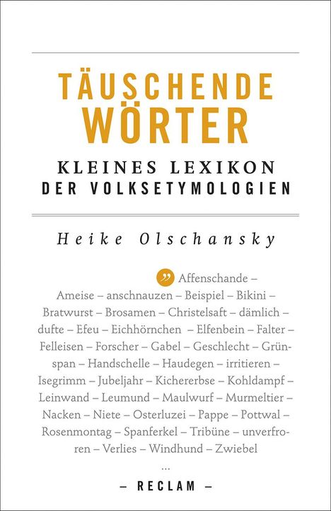 Heike Olschansky: Täuschende Wörter, Buch