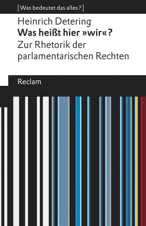 Heinrich Detering: Was heißt hier »wir«?, Buch