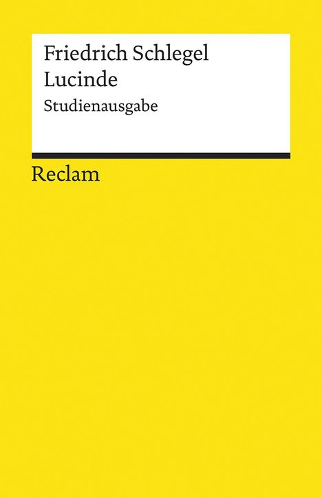 Friedrich Schlegel: Lucinde, Buch