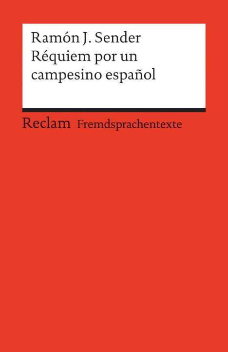 Ramón J. Sender: Réquiem por un campesino español, Buch