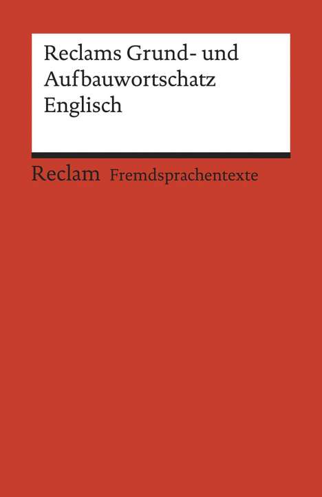 Herbert Geisen: Reclams Grund- und Aufbauwortschatz Englisch, Buch