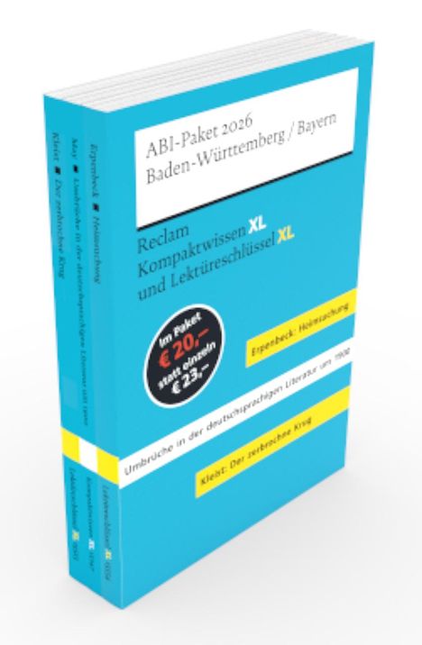 Yomb May: ABI-Paket 2026 Baden-Württemberg/Bayern | Reclam Kompaktwissen XL und Lektüreschlüssel XL, Buch