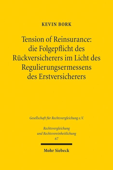 Kevin Bork: Bork, K: Tension of Reinsurance, Buch