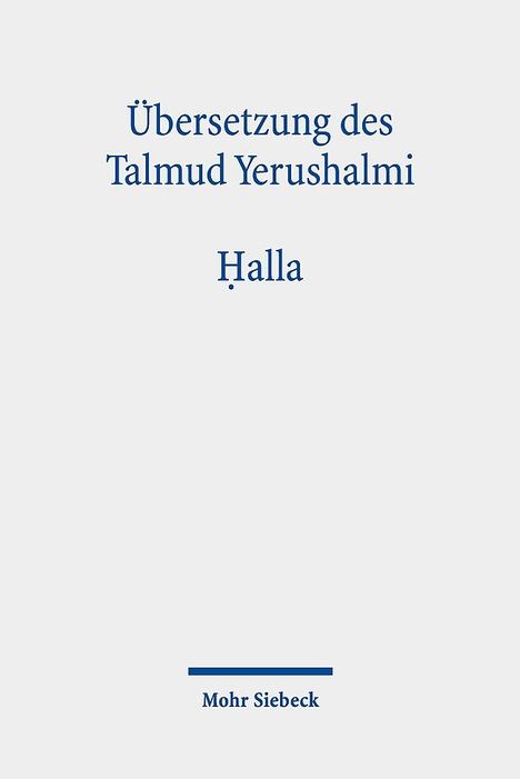 Übersetzung des Talmud Yerushalmi, Buch