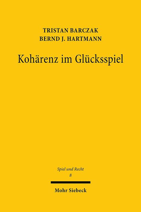 Tristan Barczak: Barczak, T: Kohärenz im Glücksspiel, Buch