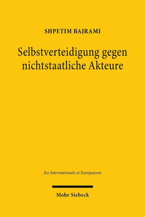 Shpetim Bajrami: Selbstverteidigung gegen nichtstaatliche Akteure, Buch