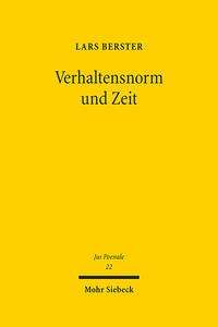 Lars Berster: Verhaltensnorm und Zeit, Buch