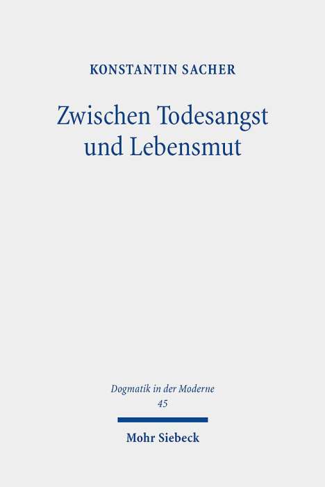 Konstantin Sacher: Zwischen Todesangst und Lebensmut, Buch